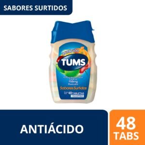 Tums Antacid Tablets Masticables Extra Assorted 48 Units