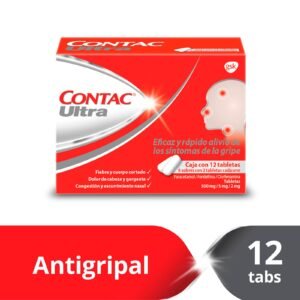 Contac Ultra Antigripal 12 Tablets