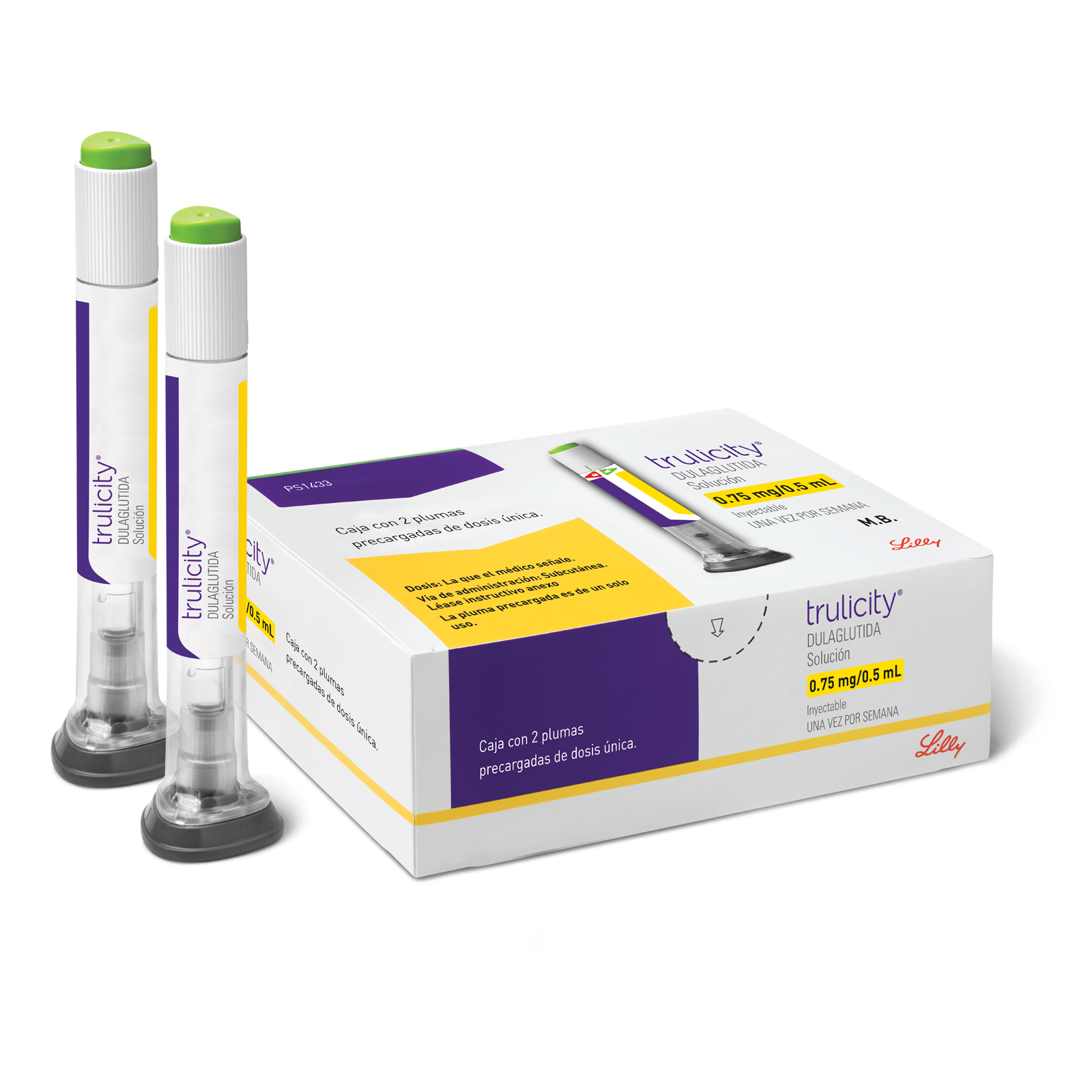Trulicity 0.75 mg 0.5 ml 2 Plumas | CMC Pharmacy Cabo Delivery in Cabo Trulicity 0.75 mg 0.5 ml 2 Plumas
