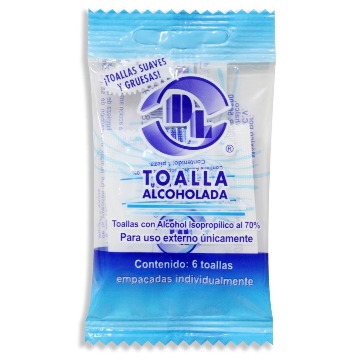 Towels Alcoholadas 6 pcs | CMC Pharmacy Cabo Delivery in Cabo Towels Alcoholadas 6 pcs