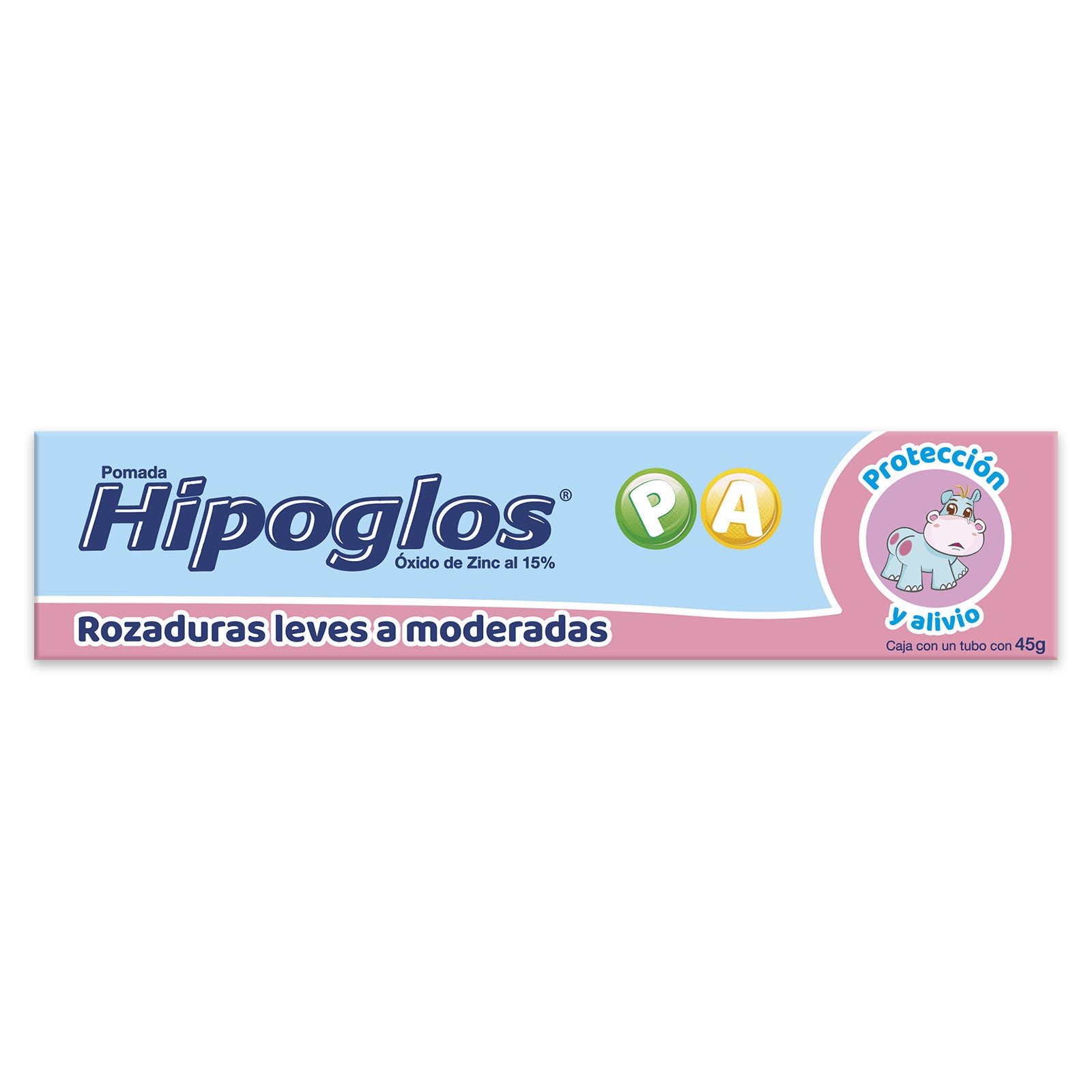 Hipoglos Cream Oxide Zinc 15% Tube 45 g | CMC Pharmacy Cabo Delivery in Cabo Hipoglos Cream Oxide Zinc 15% Tube 45 g