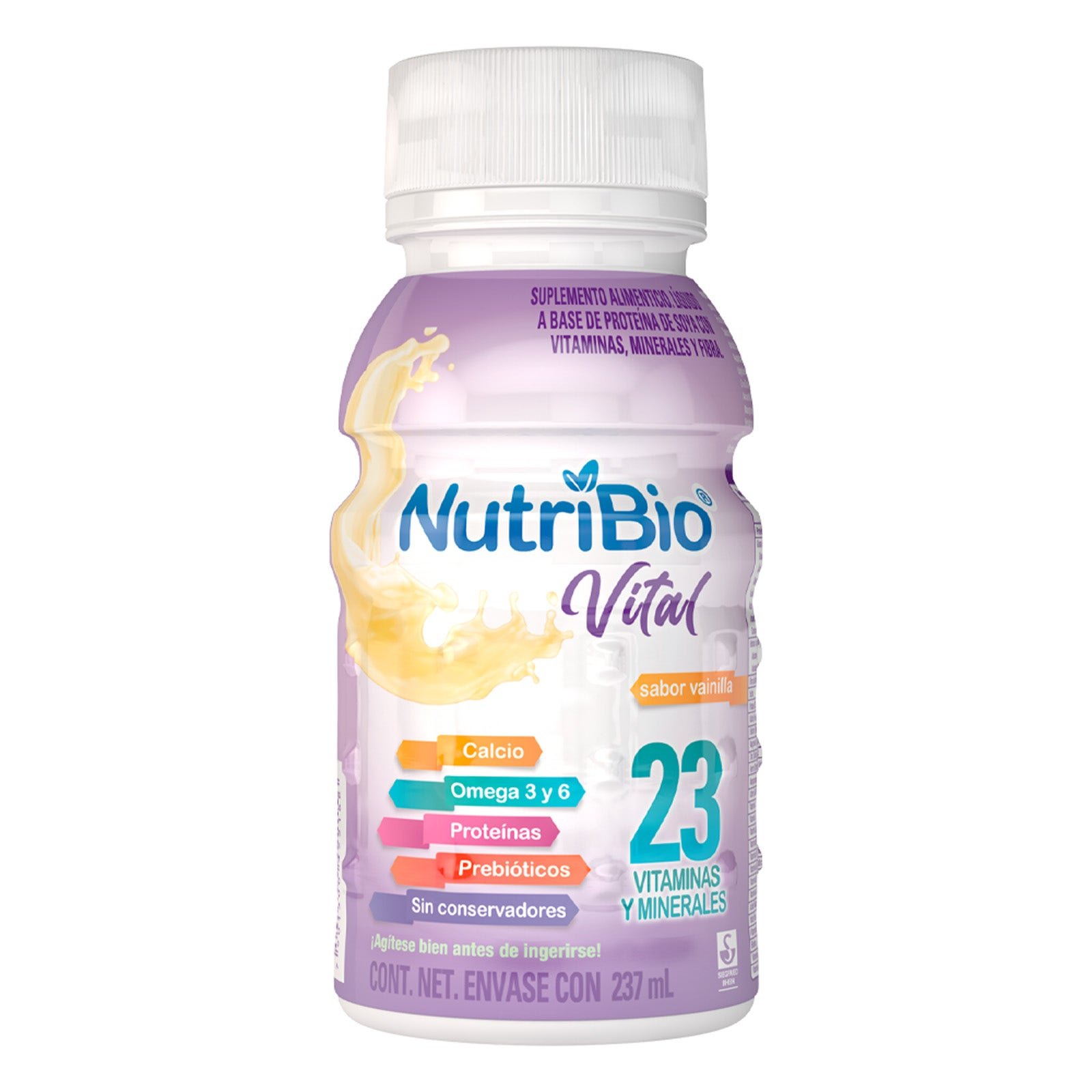 Nutribio Vital - Vanilla Flavor in envase with 237 ml | CMC Pharmacy Cabo Delivery in Cabo Nutribio Vital - Vanilla Flavor in envase with 237 ml