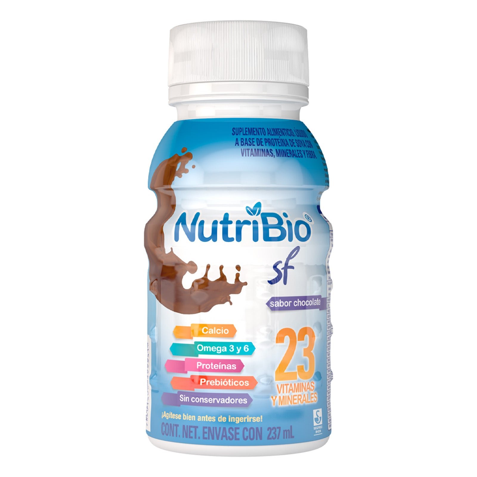 Nutribio SF - Chocolate Flavor in envase with 237 ml | CMC Pharmacy Cabo Delivery in Cabo Nutribio SF - Chocolate Flavor in envase with 237 ml