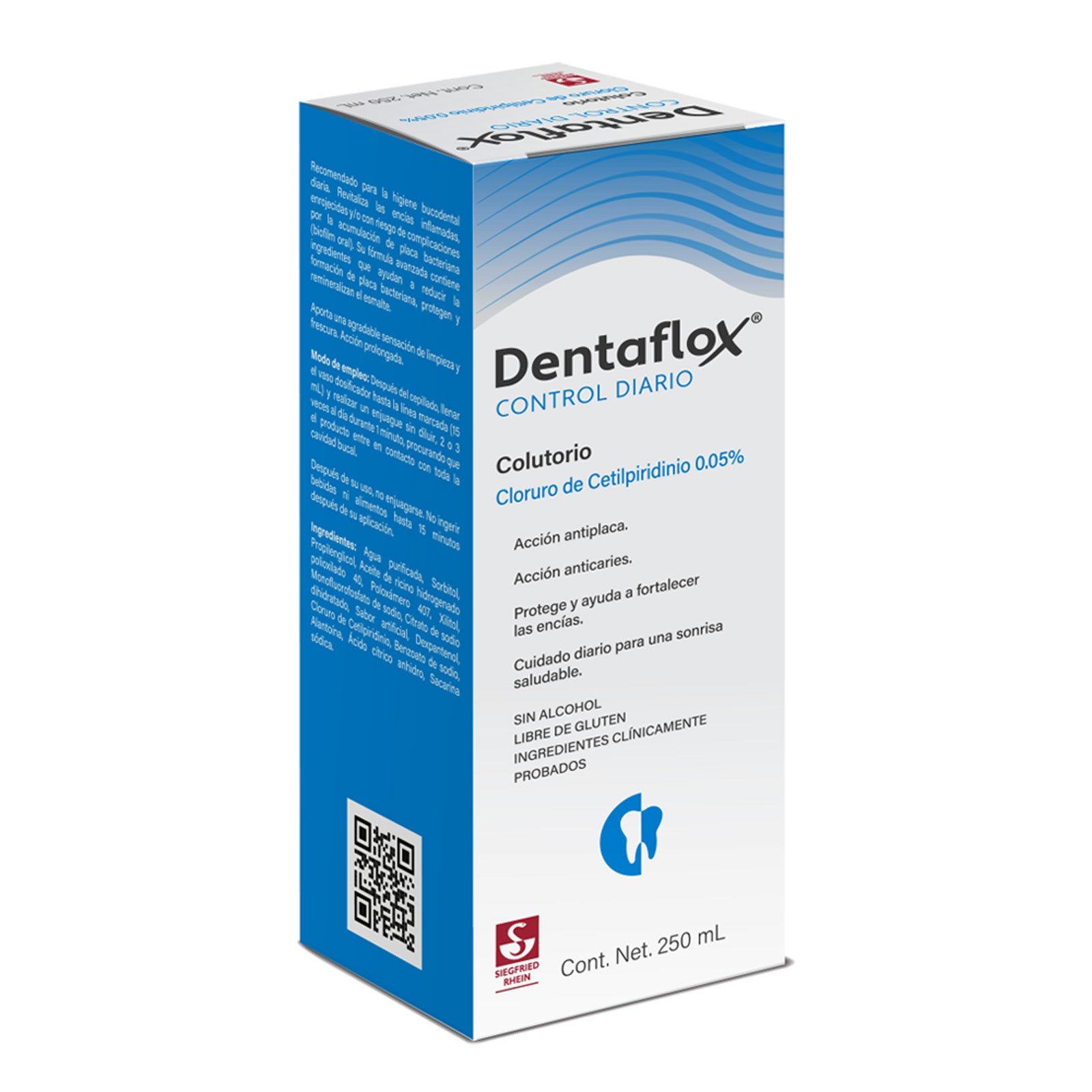 Dentaflox Mouthwash 250 ml - Control diario | CMC Pharmacy Cabo Delivery in Cabo Dentaflox Mouthwash 250 ml - Control diario