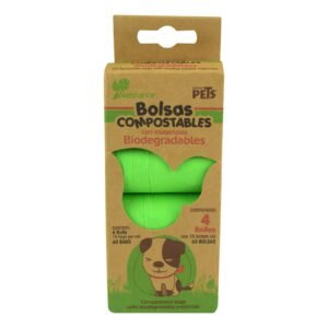 Bags for Desechos Dog Biodegradables Fancy Pets - 4 Rollos (60 Pieces)