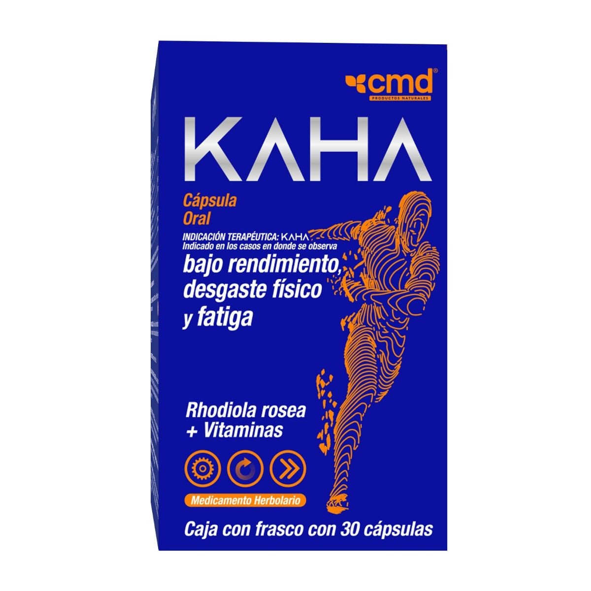 Kaha Rhodiola Rosea + Vitaminasb1-B2-B6-B9-B12 Box with Bottle with 30 Capsules | CMC Pharmacy Cabo Delivery in Cabo Kaha Rhodiola Rosea + Vitaminasb1-B2-B6-B9-B12 Box with Bottle with 30 Capsules