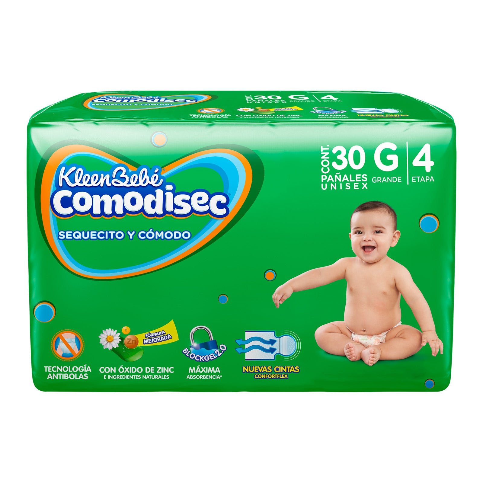 Diaper Kleenbebé Comodisec Large, 30 pcs | CMC Pharmacy Cabo Delivery in Cabo Diaper Kleenbebé Comodisec Large, 30 pcs
