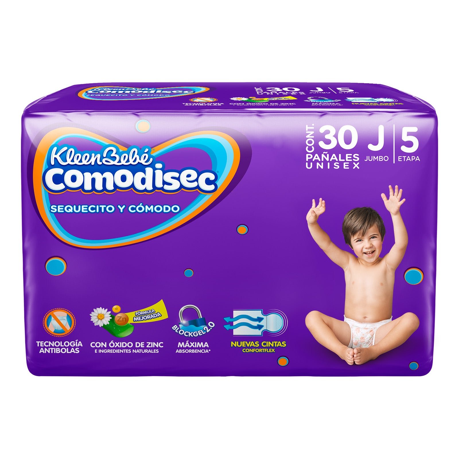 Diapers Kleenbebé Comodisec Jumbo, Stage 5, 30 pcs | CMC Pharmacy Cabo Delivery in Cabo Diapers Kleenbebé Comodisec Jumbo, Stage 5, 30 pcs