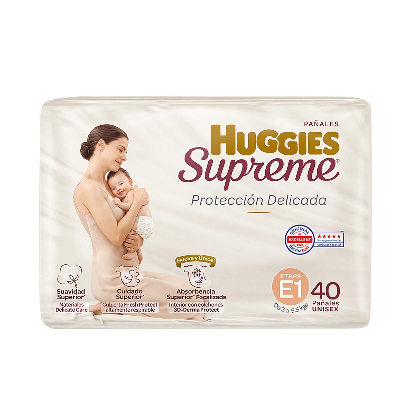 Diaper Huggies Supreme Stage 1 Unisex 40 pcs | CMC Pharmacy Cabo Delivery in Cabo Diaper Huggies Supreme Stage 1 Unisex 40 pcs