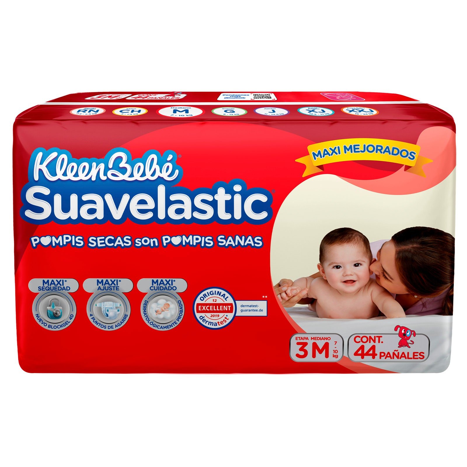 Diapers Kleenbebé Suavelastic Medium, Stage 3, 44 Pieces | CMC Pharmacy Cabo Delivery in Cabo Diapers Kleenbebé Suavelastic Medium, Stage 3, 44 Pieces