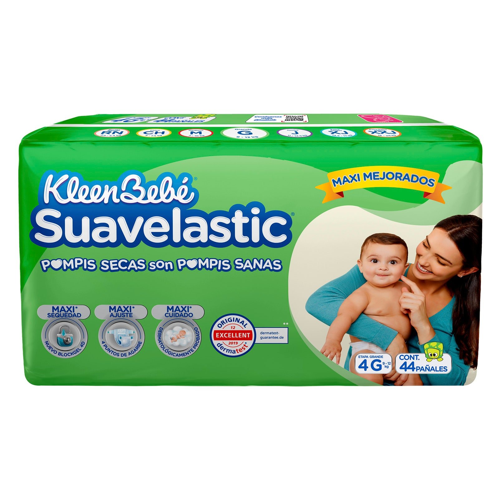 Diaper Kleenbebé Suavelastic Size Large 44 Pieces | CMC Pharmacy Cabo Delivery in Cabo Diaper Kleenbebé Suavelastic Size Large 44 Pieces