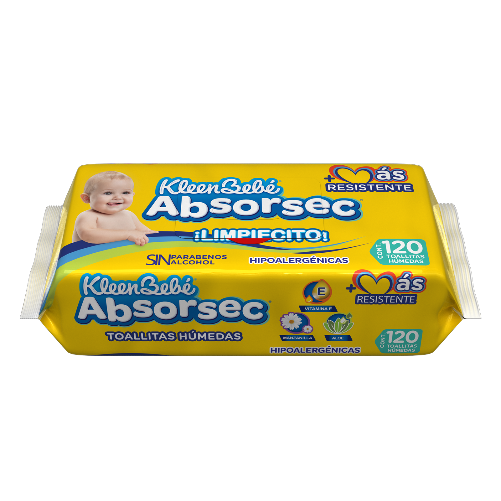 Kleenbebé Absorsec Wet Wipes 120 pcs | CMC Pharmacy Cabo Delivery in Cabo Kleenbebé Absorsec Wet Wipes 120 pcs