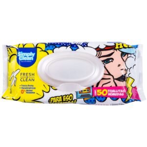 Wet Wipes Simply Clean with 50