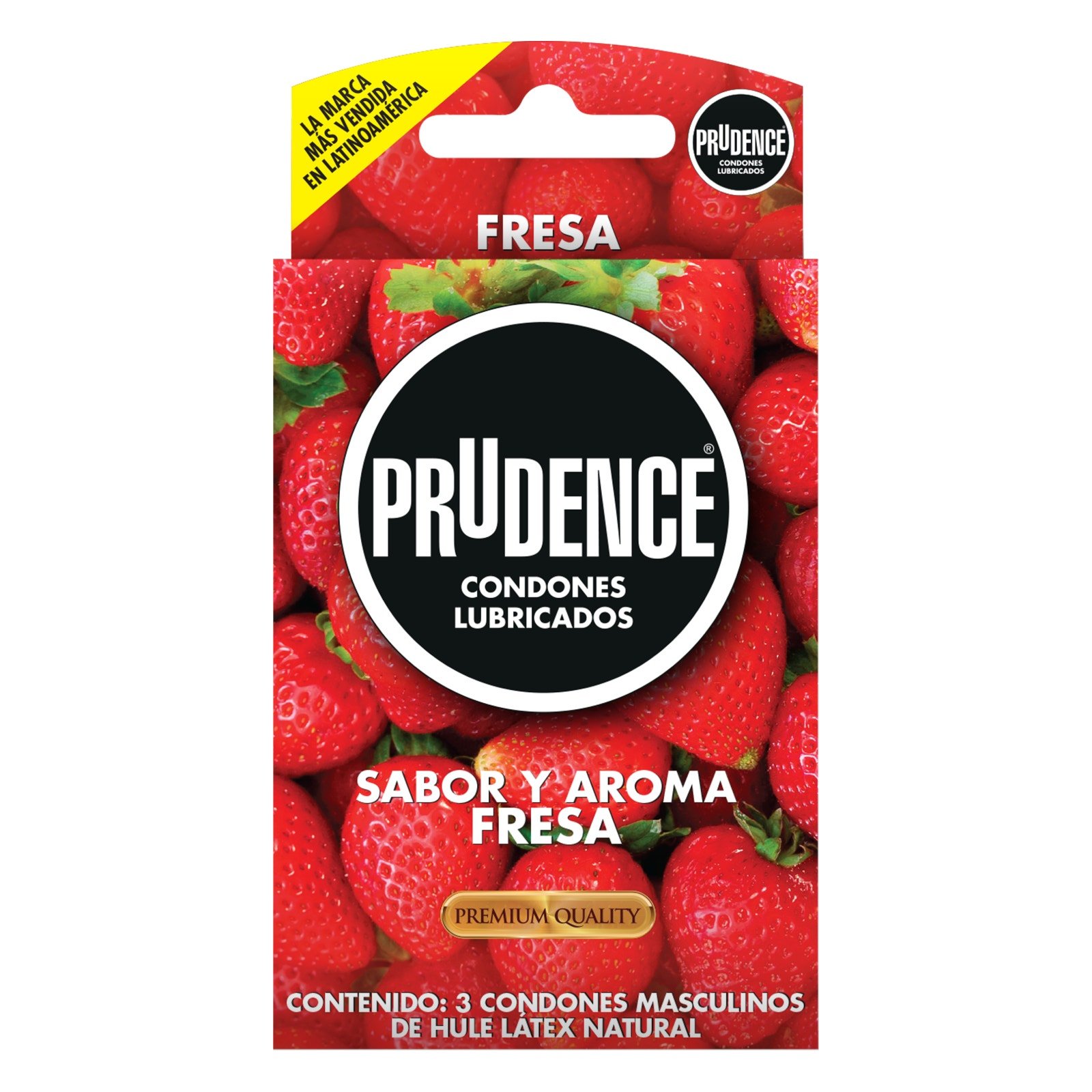 Prudence Strawberry 3 Condoms | CMC Pharmacy Cabo Delivery in Cabo Prudence Strawberry 3 Condoms