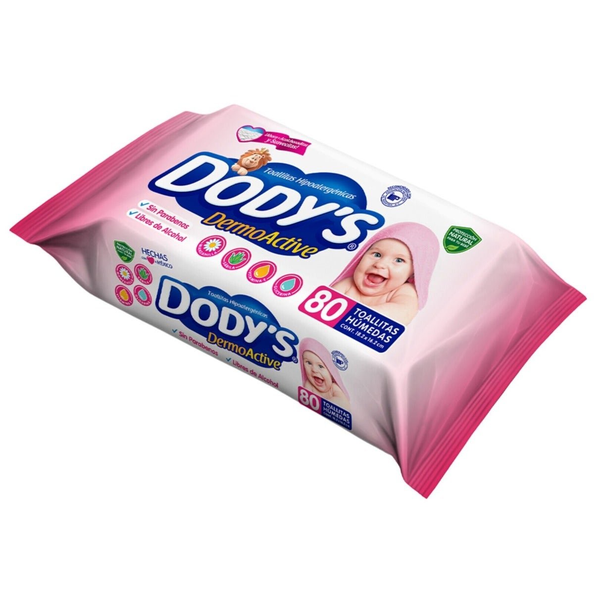 Dody´s Wet Wipes Pink 80 pcs | CMC Pharmacy Cabo Delivery in Cabo Dody´s Wet Wipes Pink 80 pcs