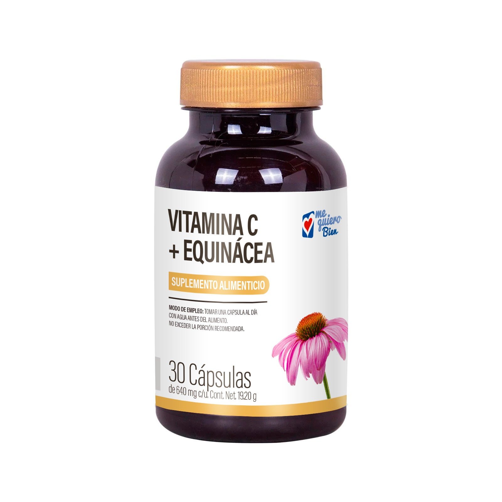 Vitamin C + Equinacea 30 Capsules Me Queiro Bien | CMC Pharmacy Cabo Delivery in Cabo Vitamin C + Equinacea 30 Capsules Me Queiro Bien