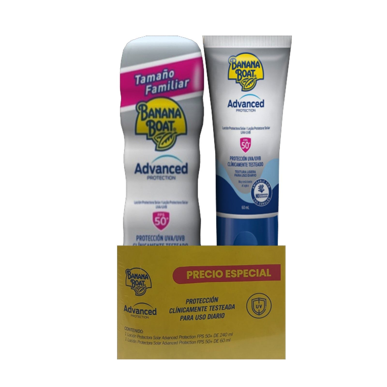Banana Boat Advence Protection Pack 240 ml + 60 ml | CMC Pharmacy Cabo Delivery in Cabo Banana Boat Advence Protection Pack 240 ml + 60 ml