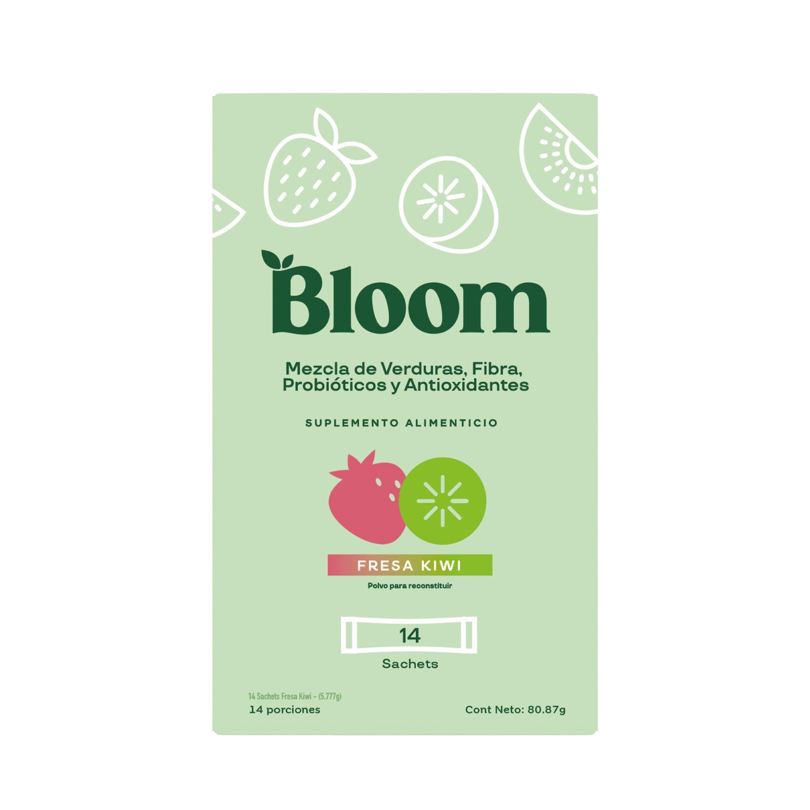 Bloom Strawberry Kiwi 14 Sticks | CMC Pharmacy Cabo Delivery in Cabo Bloom Strawberry Kiwi 14 Sticks