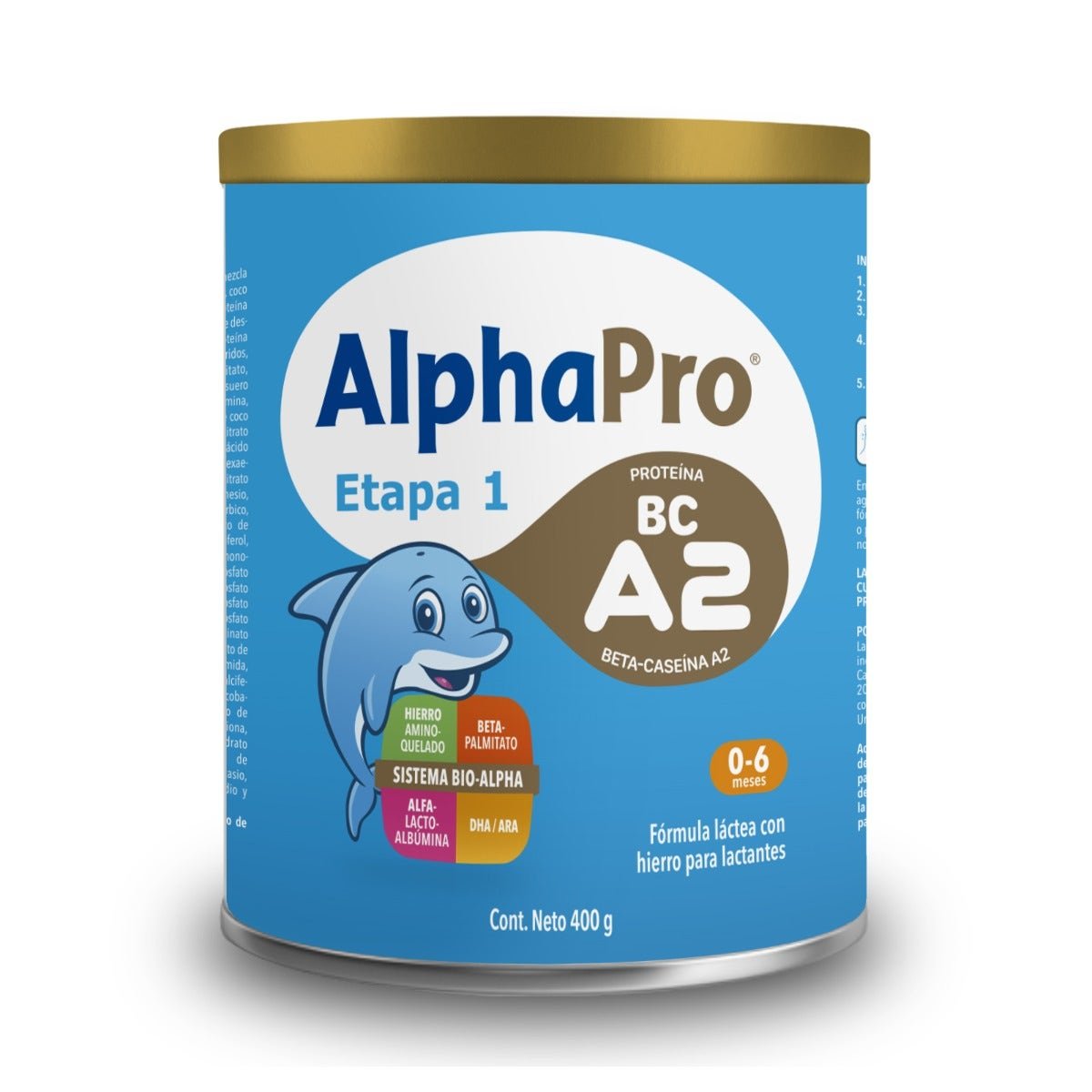 Alpha-Pro Stage 1 Powdered Milk 400 g | CMC Pharmacy Cabo Delivery in Cabo Alpha-Pro Stage 1 Powdered Milk 400 g