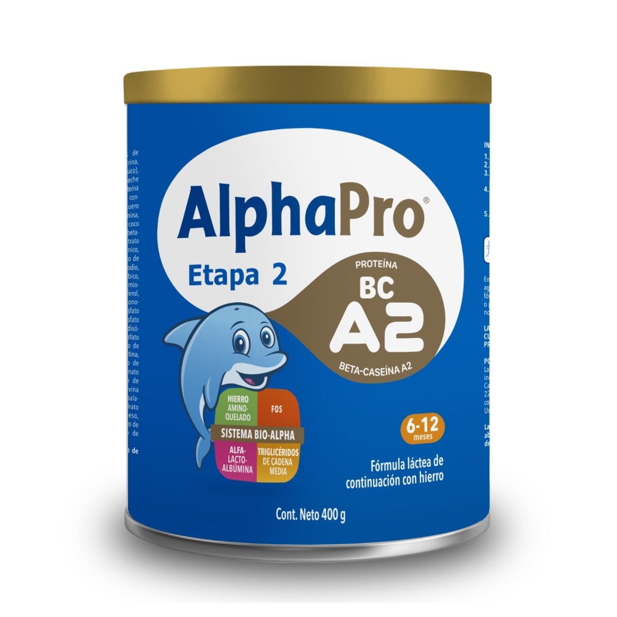 Alpha-Pro Stage 2 Powdered Milk 400 g | CMC Pharmacy Cabo Delivery in Cabo Alpha-Pro Stage 2 Powdered Milk 400 g