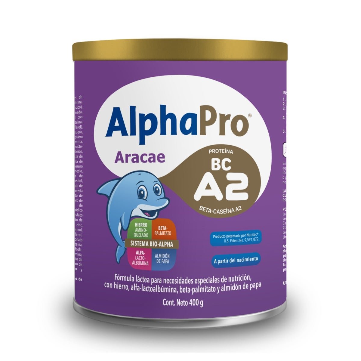 Alpha-Pro Aracae Powdered Milk 400 g | CMC Pharmacy Cabo Delivery in Cabo Alpha-Pro Aracae Powdered Milk 400 g