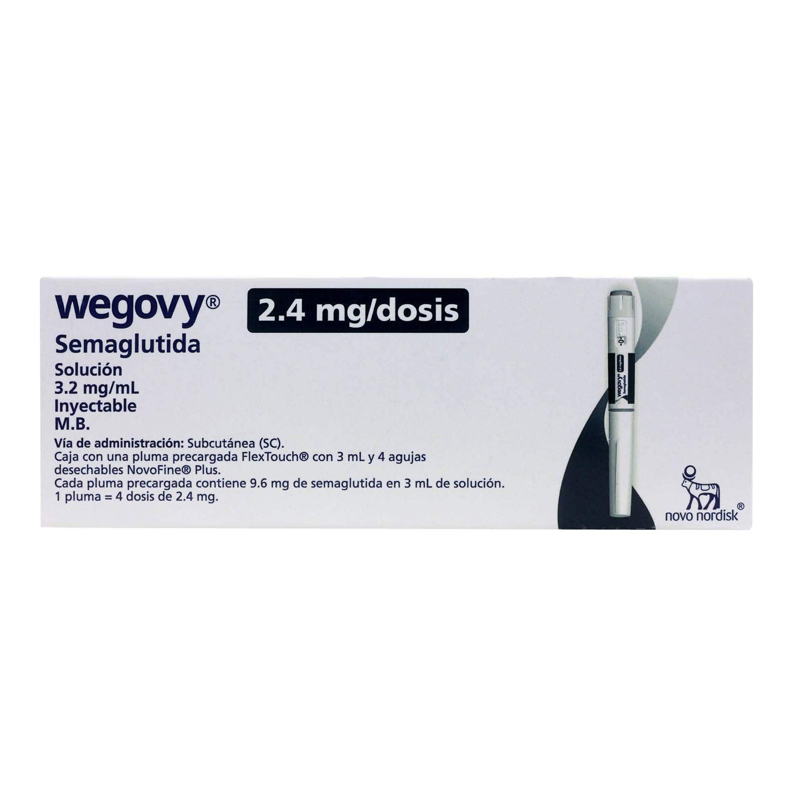 WEGOVY FlexTouch 3ml (2.4mg) 1 Pluma | CMC Pharmacy Cabo Delivery in Cabo WEGOVY FlexTouch 3ml (2.4mg) 1 Pluma
