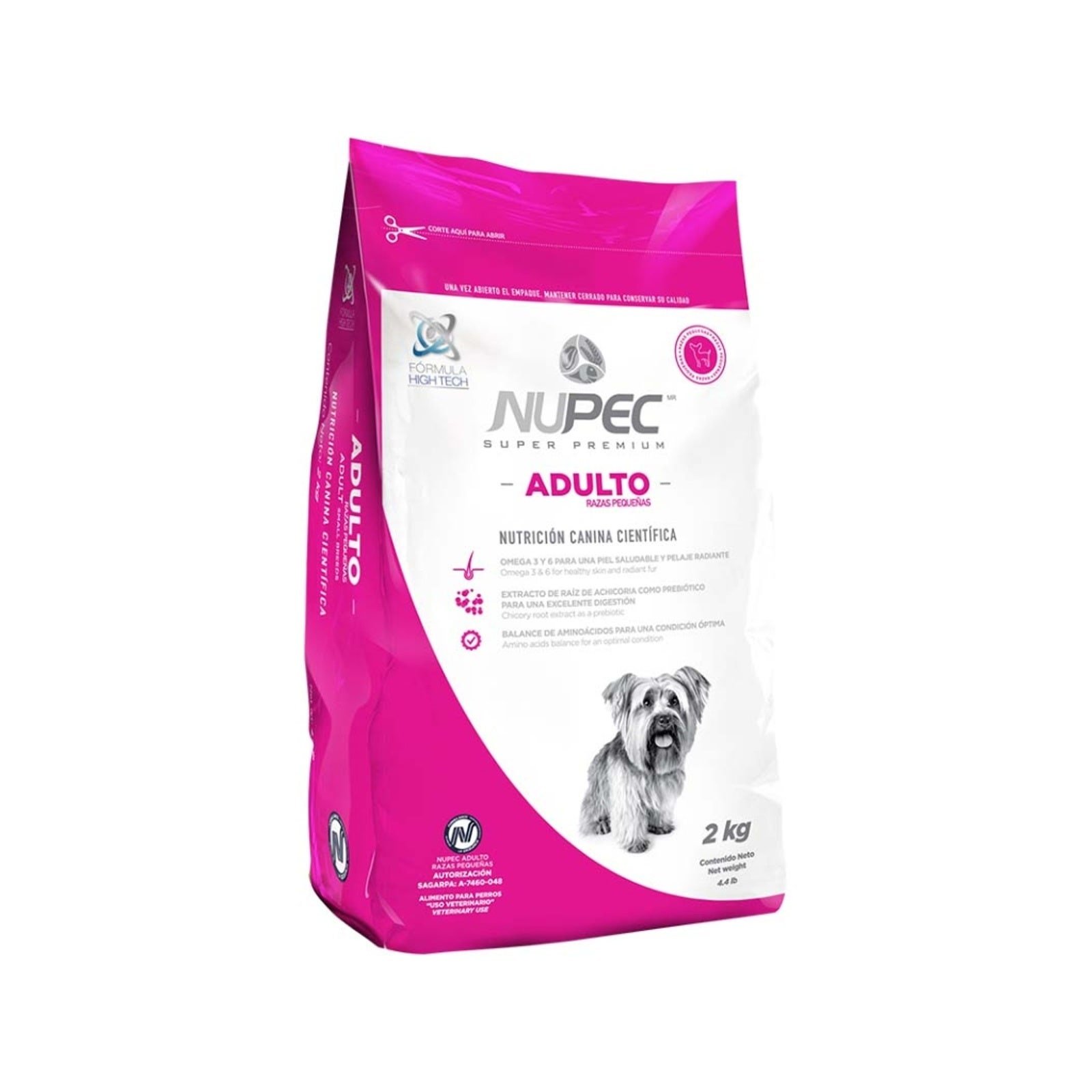 NUPEC Food Dog Adult Small Breed 2 kg | CMC Pharmacy Cabo Delivery in Cabo NUPEC Food Dog Adult Small Breed 2 kg