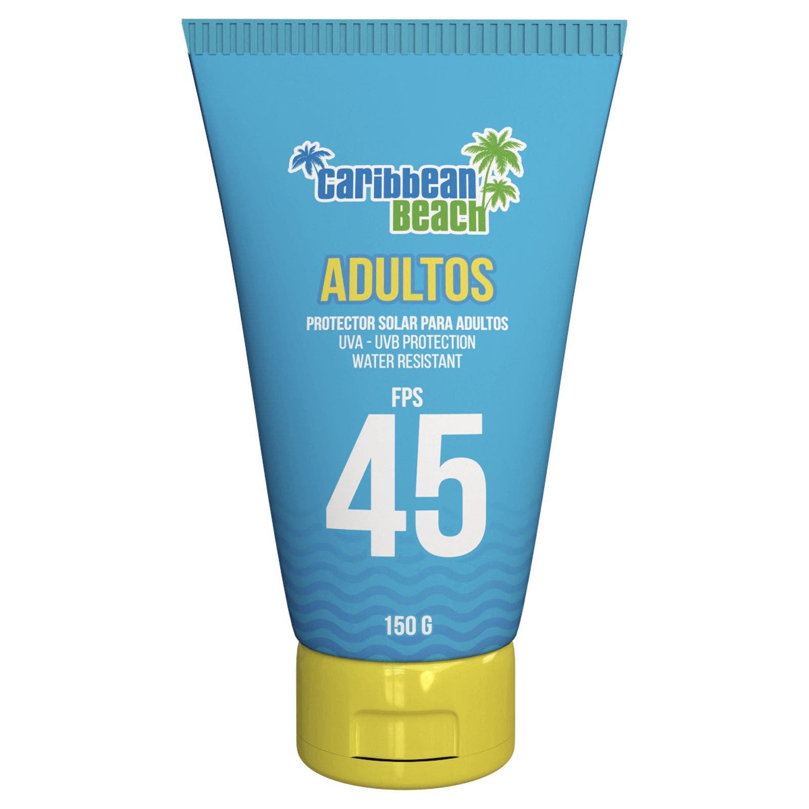 Sunscreen Caribbean Beach Adults SPF 45 150 g | CMC Pharmacy Cabo Delivery in Cabo Sunscreen Caribbean Beach Adults SPF 45 150 g