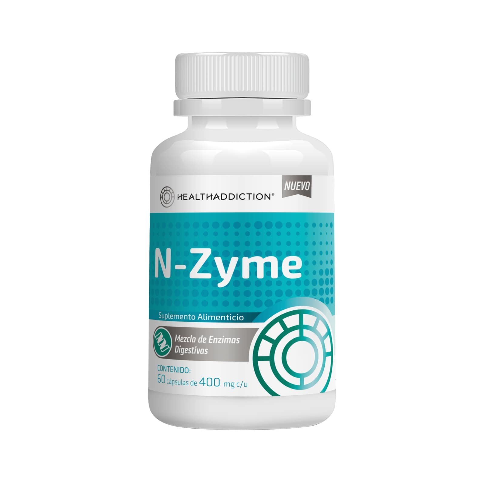 Healthaddiction Enzimas digestivas Nzyme 60 Caps | CMC Pharmacy Cabo Delivery in Cabo Healthaddiction Enzimas digestivas Nzyme 60 Caps