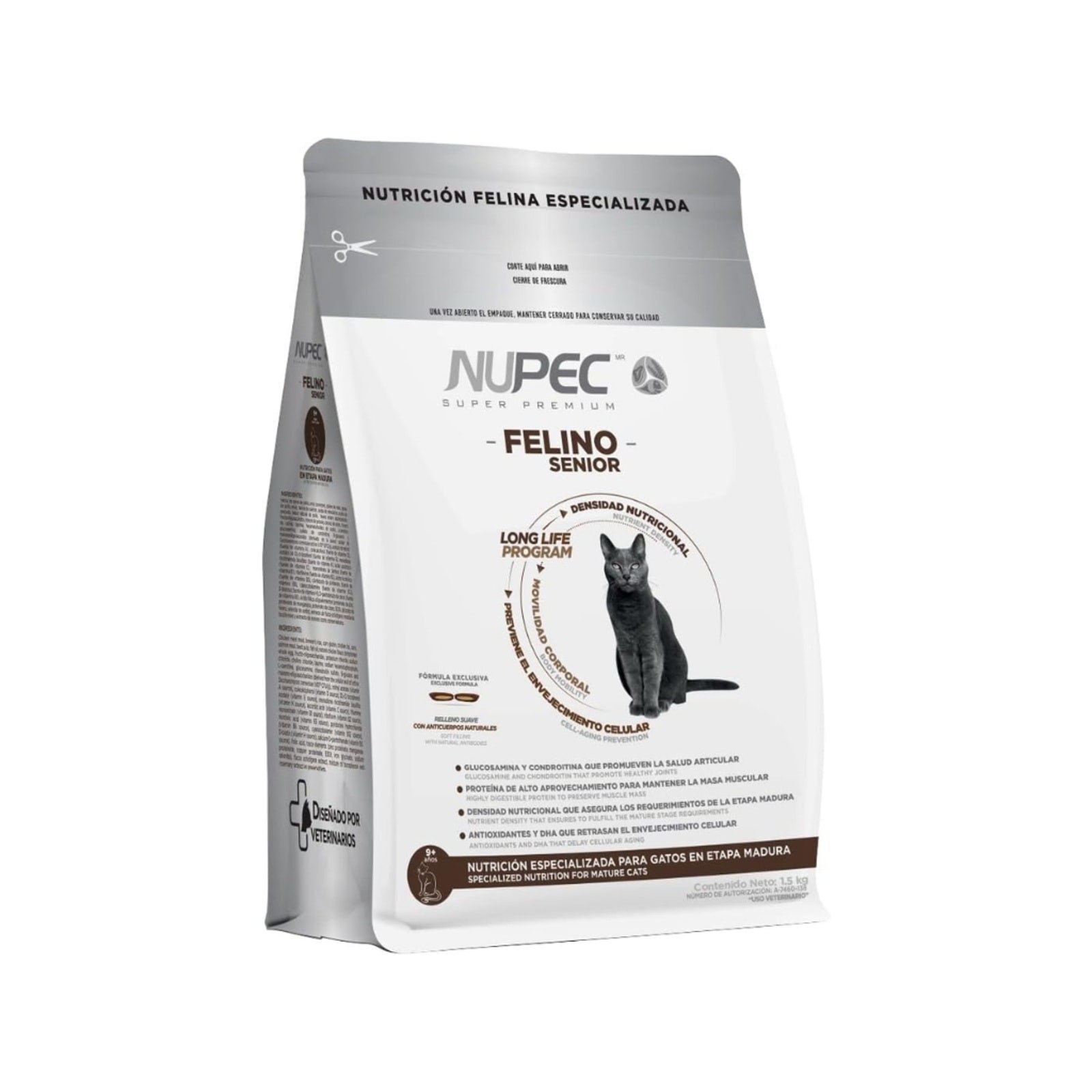 NUPEC Felino Senior Age Avanzada 1.5 kg | CMC Pharmacy Cabo Delivery in Cabo NUPEC Felino Senior Age Avanzada 1.5 kg