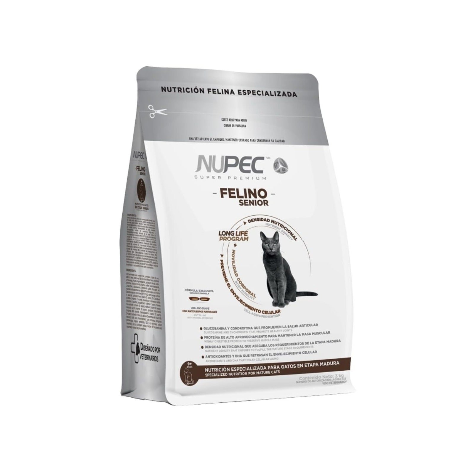 NUPEC Felino Senior Age Avanzada 3 kg | CMC Pharmacy Cabo Delivery in Cabo NUPEC Felino Senior Age Avanzada 3 kg