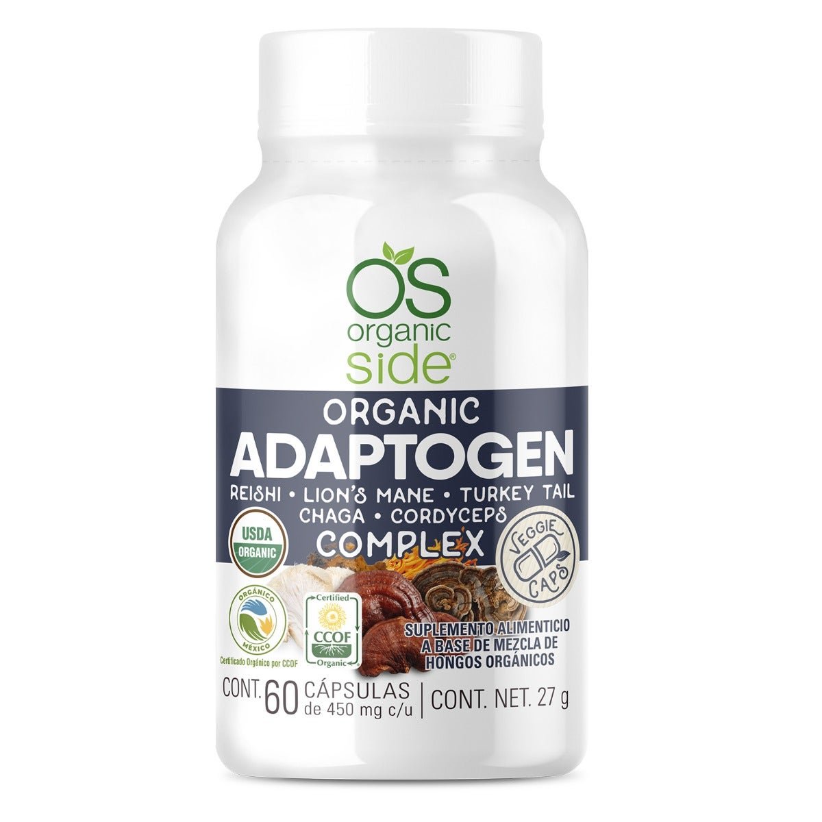 Organic Side Adaptógeno Complex 60 Capsules | CMC Pharmacy Cabo Delivery in Cabo Organic Side Adaptógeno Complex 60 Capsules