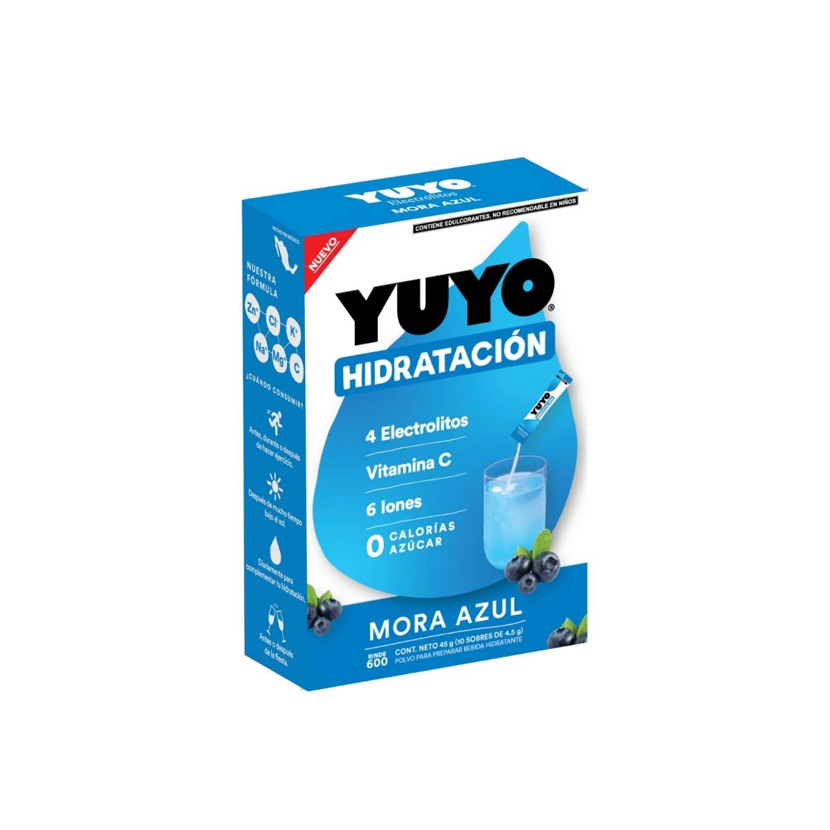 Yuyo Powder for Bebidas Flavor Mora Blue 10 pcs | CMC Pharmacy Cabo Delivery in Cabo Yuyo Powder for Bebidas Flavor Mora Blue 10 pcs