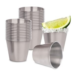 Caballitos Tequileros Stainless Steel 24 Pieces 50 ml