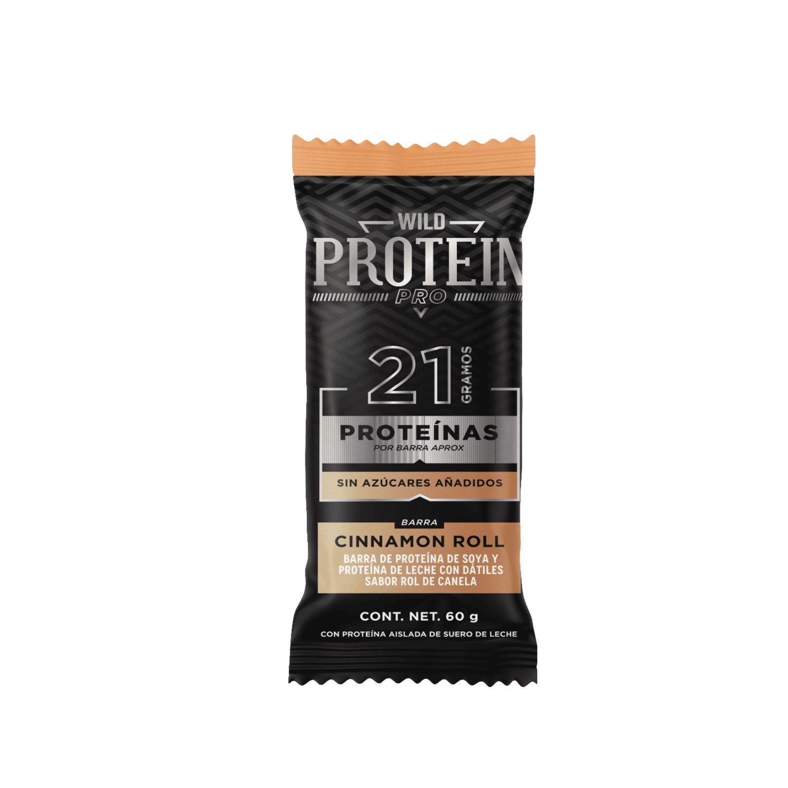 Wild Protein Pro Cinnamon Roll Barra 60 g | CMC Pharmacy Cabo Delivery in Cabo Wild Protein Pro Cinnamon Roll Barra 60 g