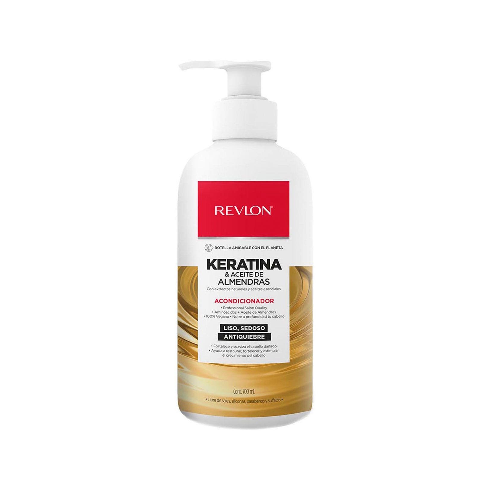 REVLON Conditioner Keratina & Oil Almendras 700 ml | CMC Pharmacy Cabo Delivery in Cabo REVLON Conditioner Keratina & Oil Almendras 700 ml