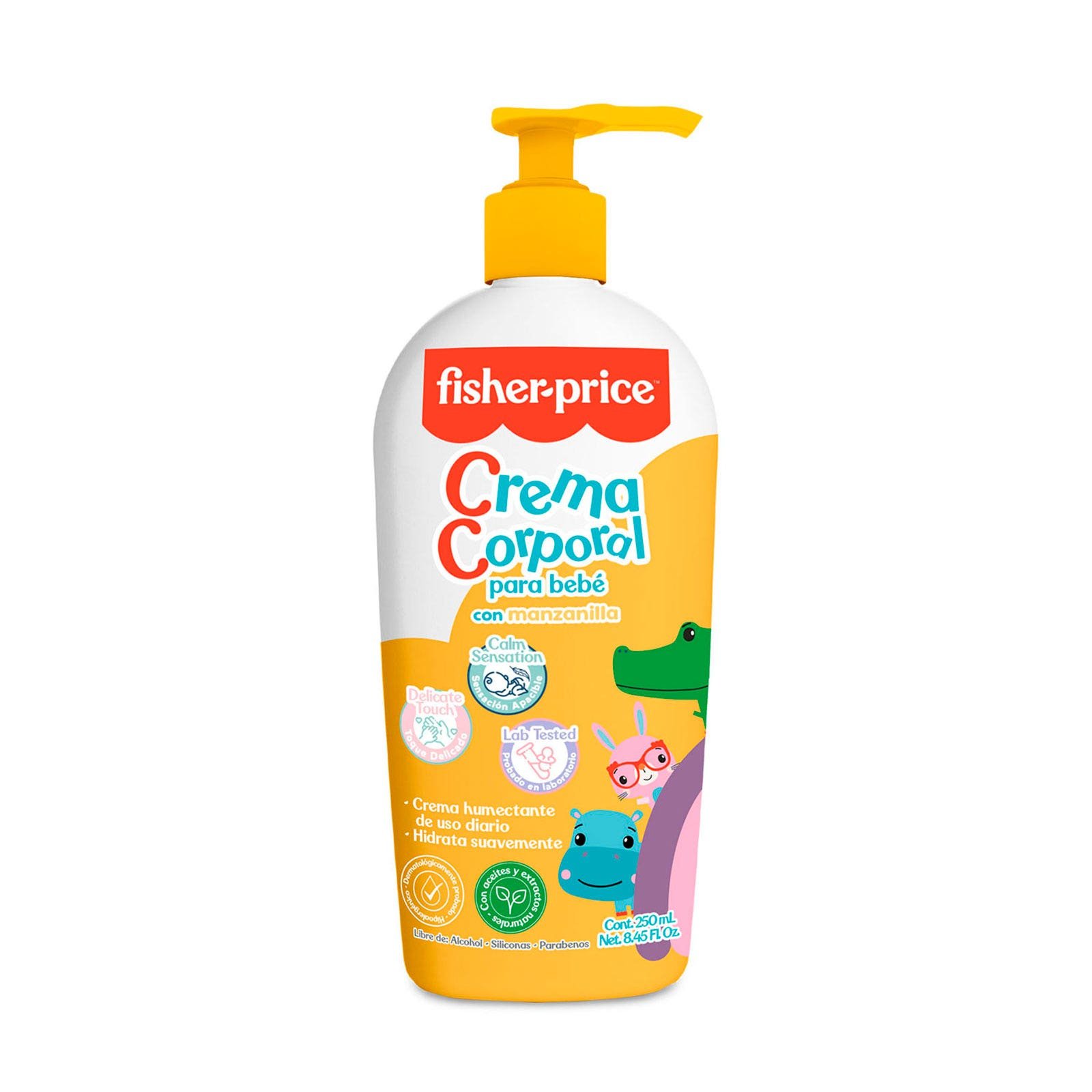 FISHER PRICE Cream Body Chamomile 250 ml | CMC Pharmacy Cabo Delivery in Cabo FISHER PRICE Cream Body Chamomile 250 ml