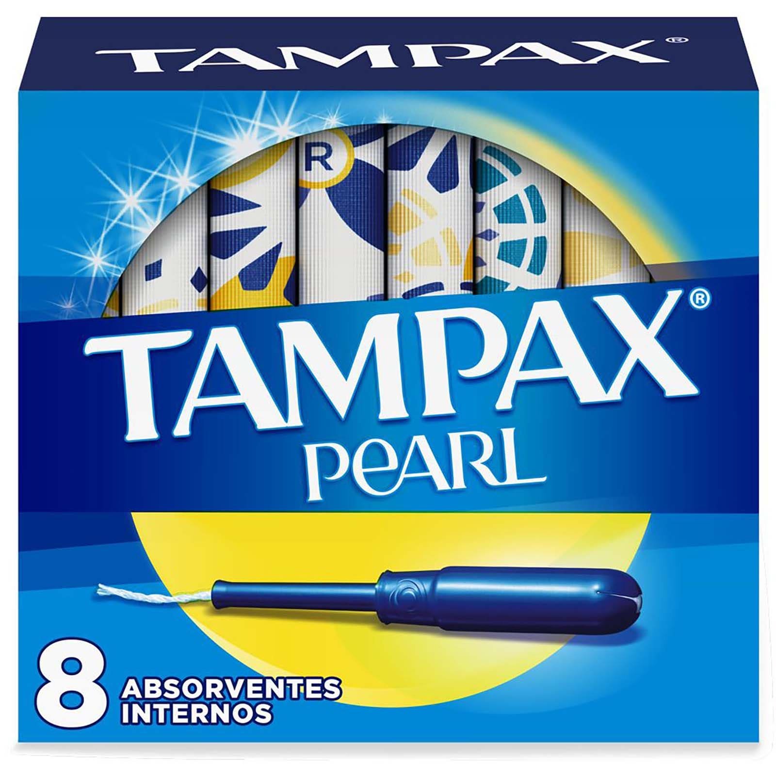 Tampax Pearl Regular Absorbentes 8 Units | CMC Pharmacy Cabo Delivery in Cabo Tampax Pearl Regular Absorbentes 8 Units
