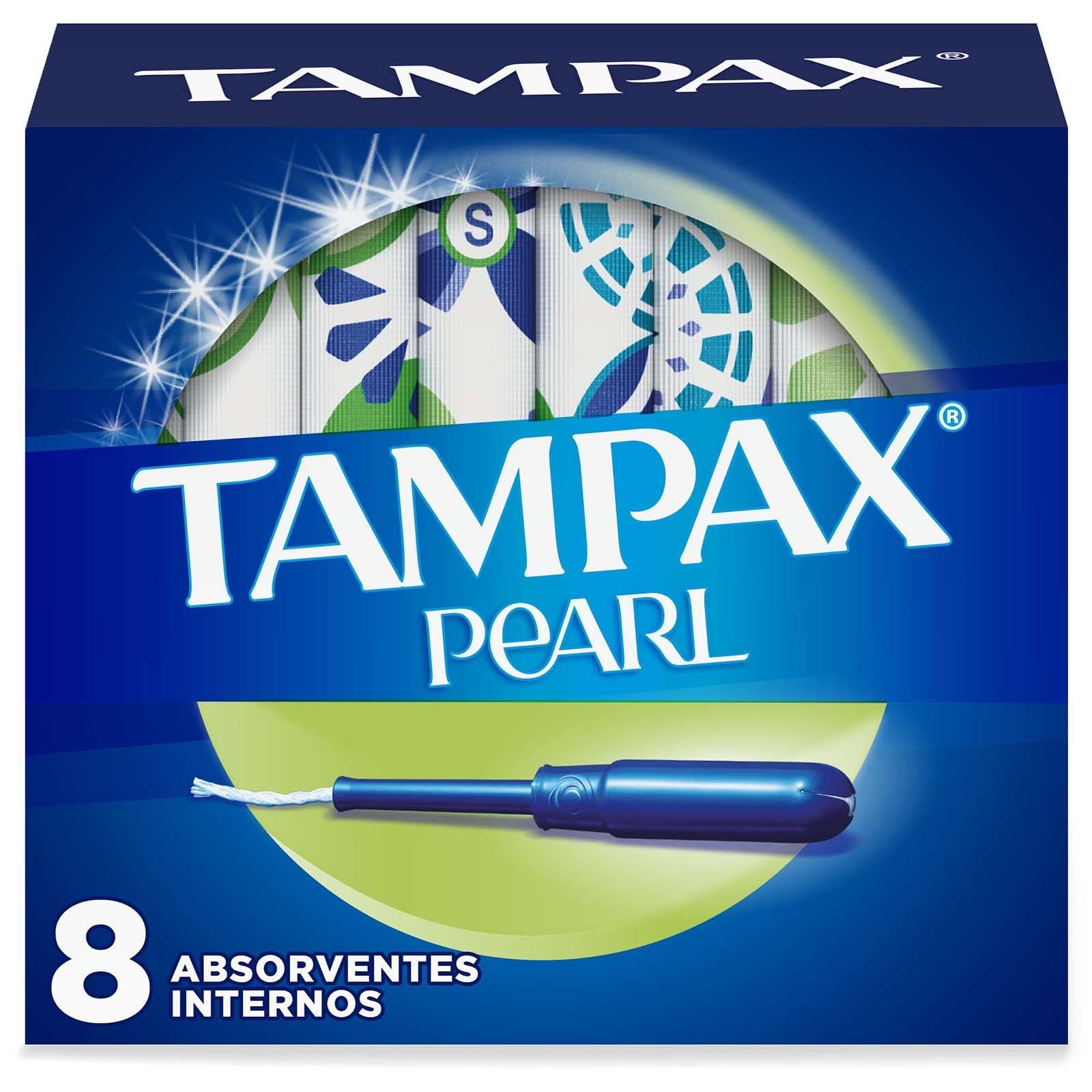Tampax Pearl Super Absorbentes 8 Units | CMC Pharmacy Cabo Delivery in Cabo Tampax Pearl Super Absorbentes 8 Units