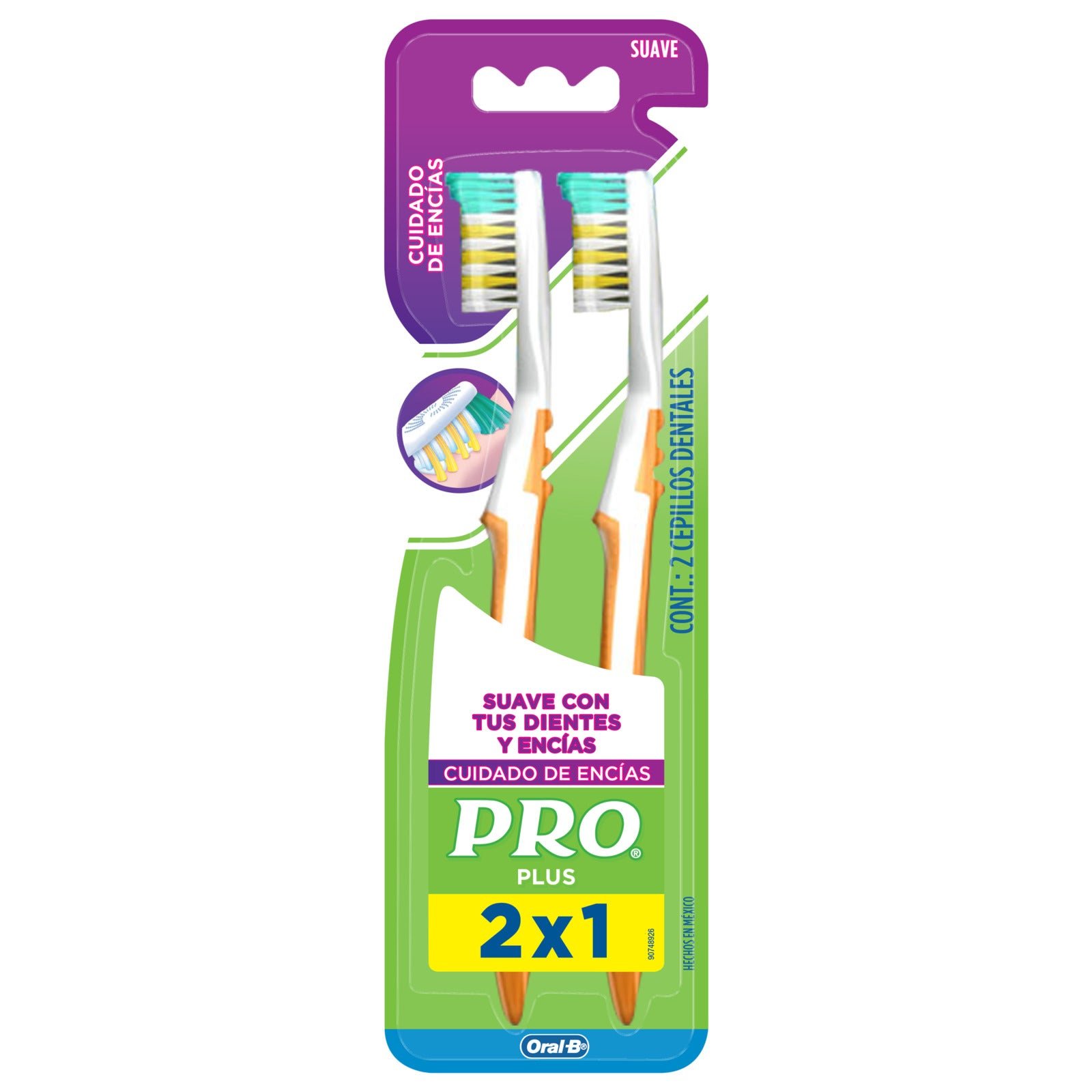 Oral-B Pro Plus Toothbrush 2 Units | CMC Pharmacy Cabo Delivery in Cabo Oral-B Pro Plus Toothbrush 2 Units