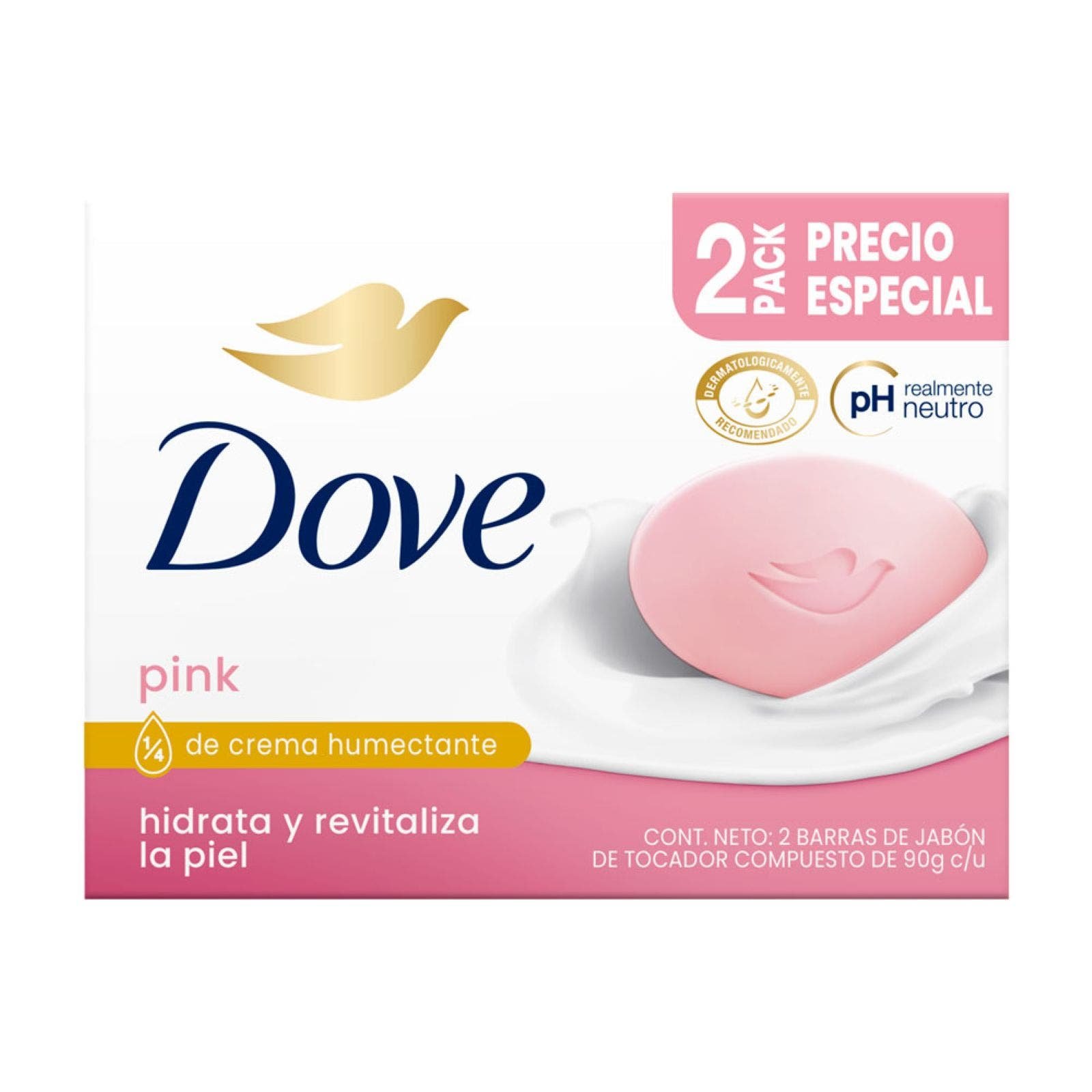 Soap Dove Pink 2 Pack 90g | CMC Pharmacy Cabo Delivery in Cabo Soap Dove Pink 2 Pack 90g