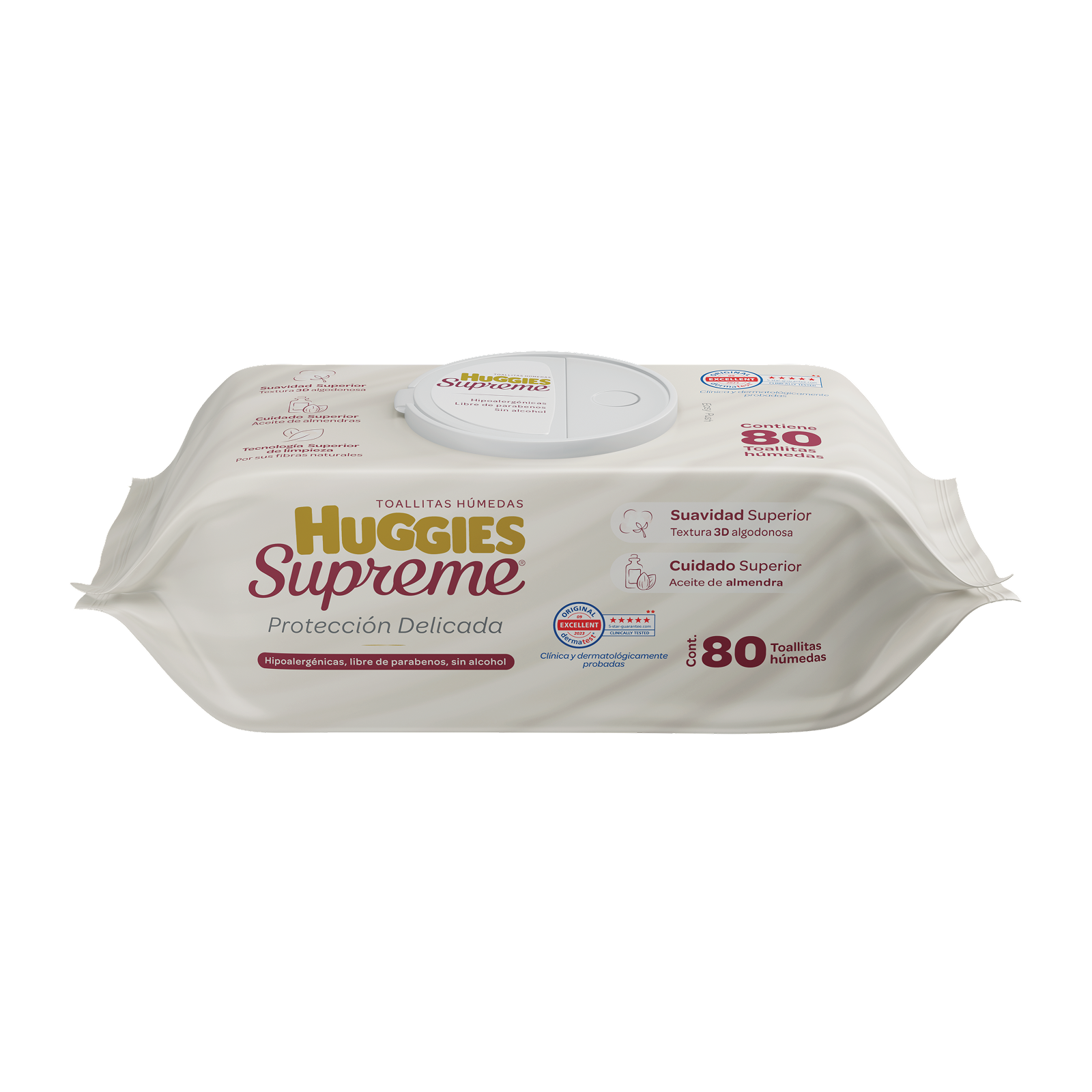 Huggies Supreme Wet Wipes 80 pcs | CMC Pharmacy Cabo Delivery in Cabo Huggies Supreme Wet Wipes 80 pcs