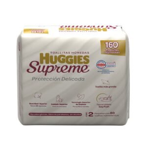 Huggies Supreme Wet Wipes 2 Pack 80 pcs