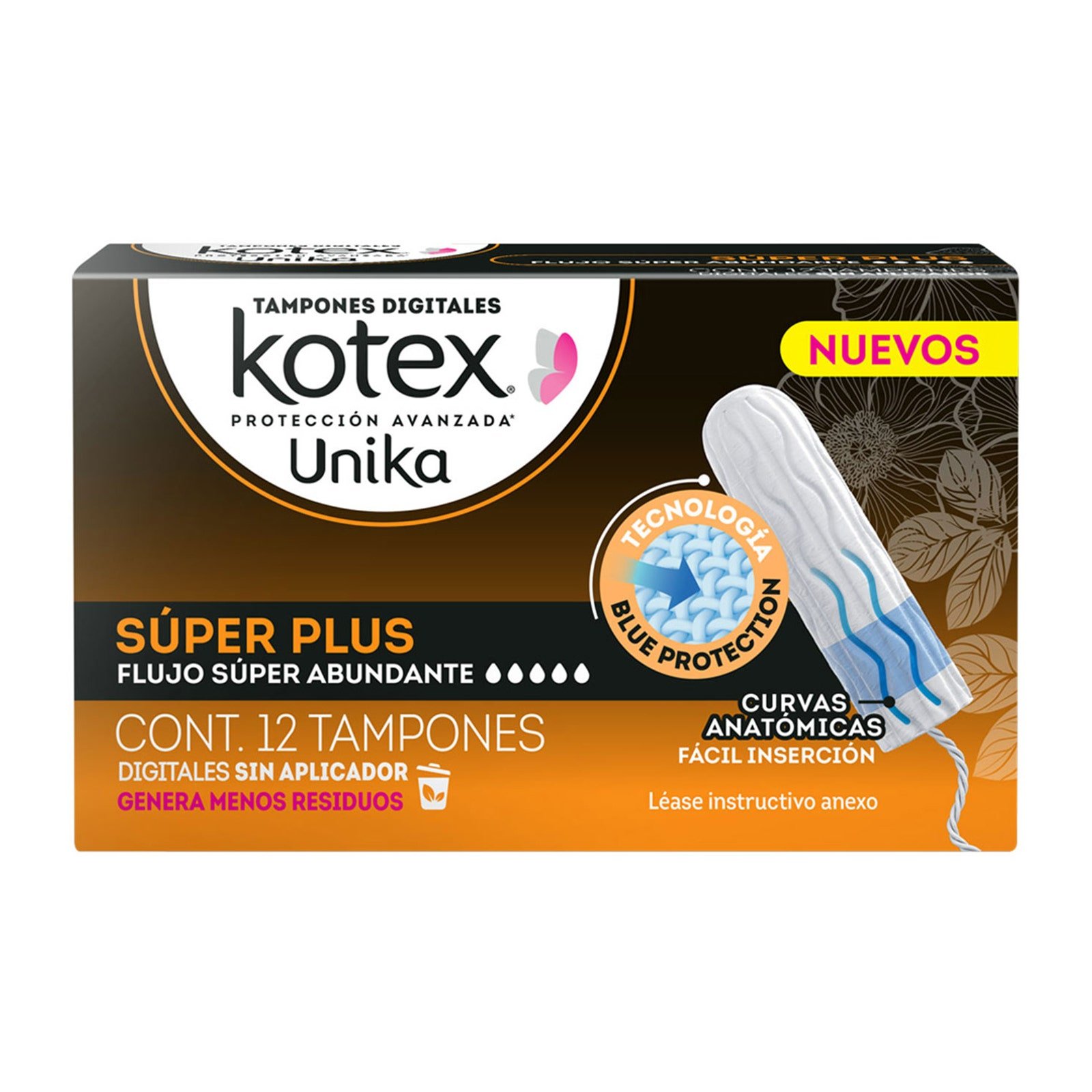 Tampons Kotex Unika Digital Sup Plus 12 pcs | CMC Pharmacy Cabo Delivery in Cabo Tampons Kotex Unika Digital Sup Plus 12 pcs