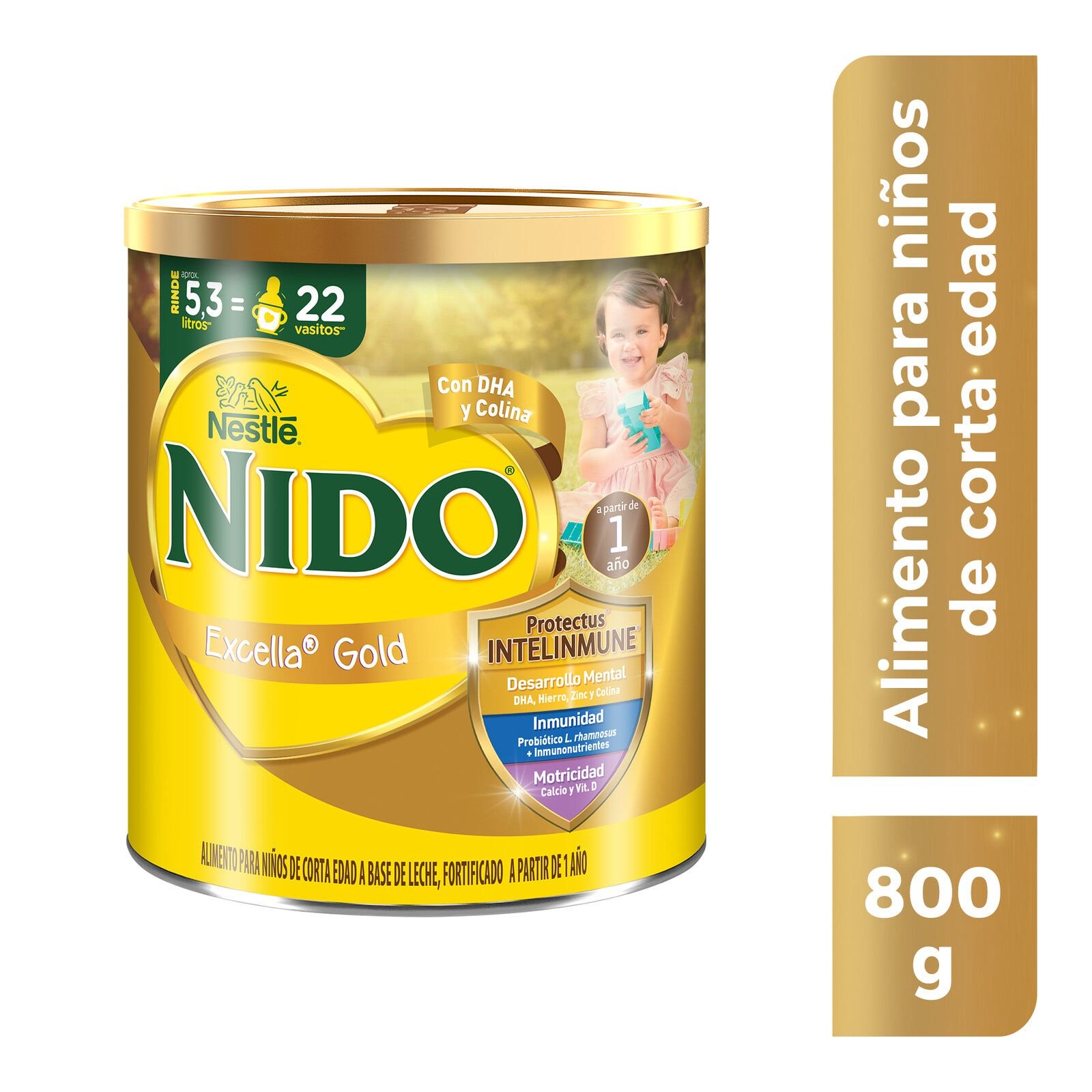 NIDO Excella Gold Food Milk-Based Can 800 g | CMC Pharmacy Cabo Delivery in Cabo NIDO Excella Gold Food Milk-Based Can 800 g