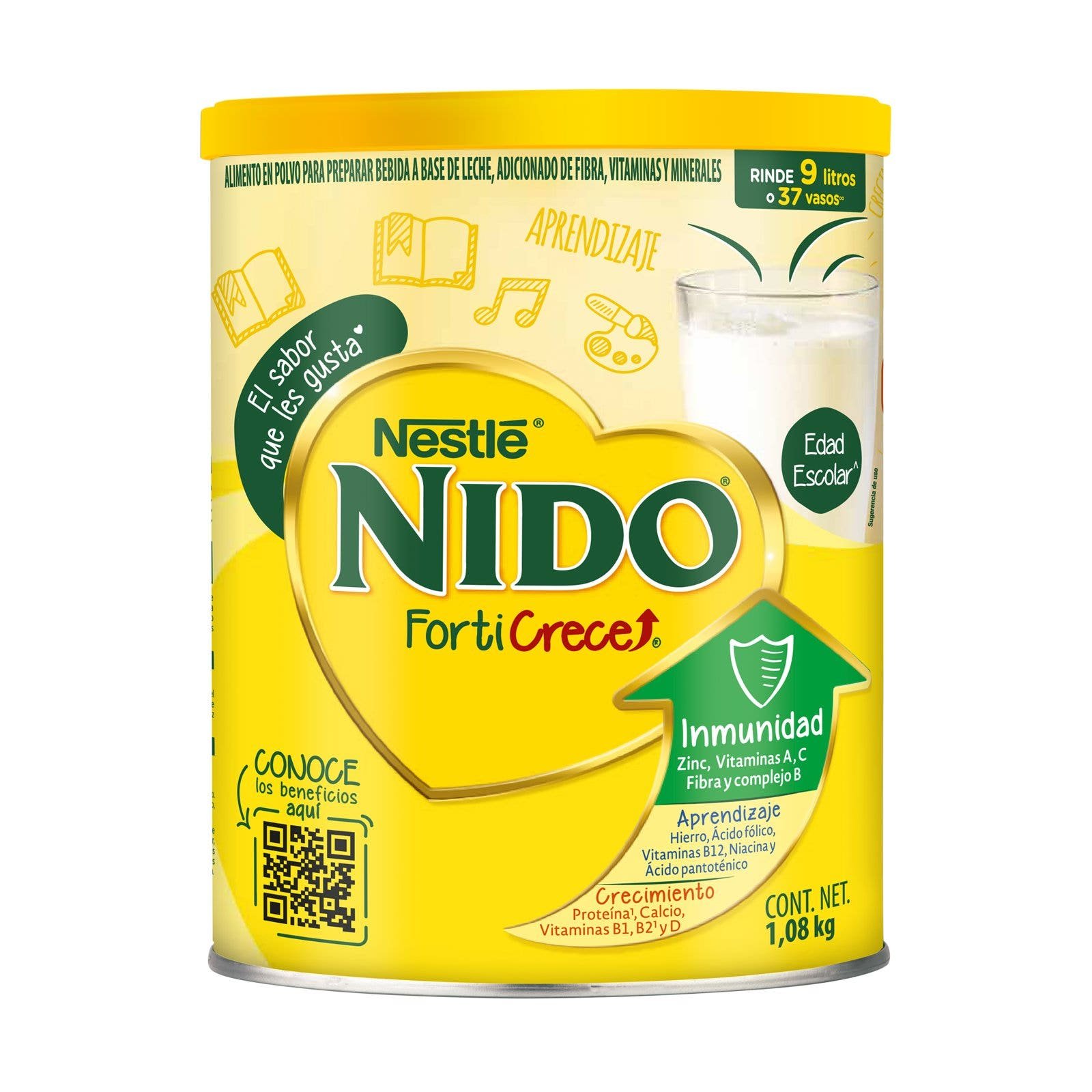NIDO Forticrece Milk Can 1.08 kg | CMC Pharmacy Cabo Delivery in Cabo NIDO Forticrece Milk Can 1.08 kg