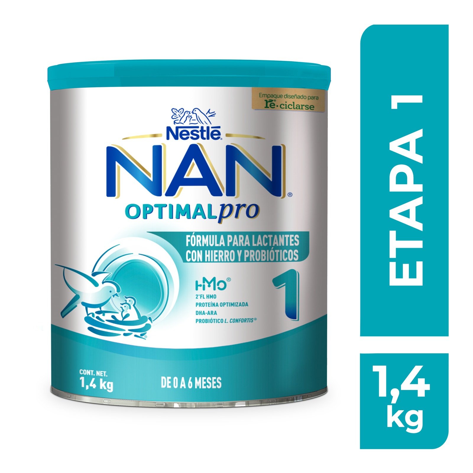 Infant Formula with Iron & Probiotics NAN Optimal Pro 1 Can 1.4 kg | CMC Pharmacy Cabo Delivery in Cabo Infant Formula with Iron & Probiotics NAN Optimal Pro 1 Can 1.4 kg