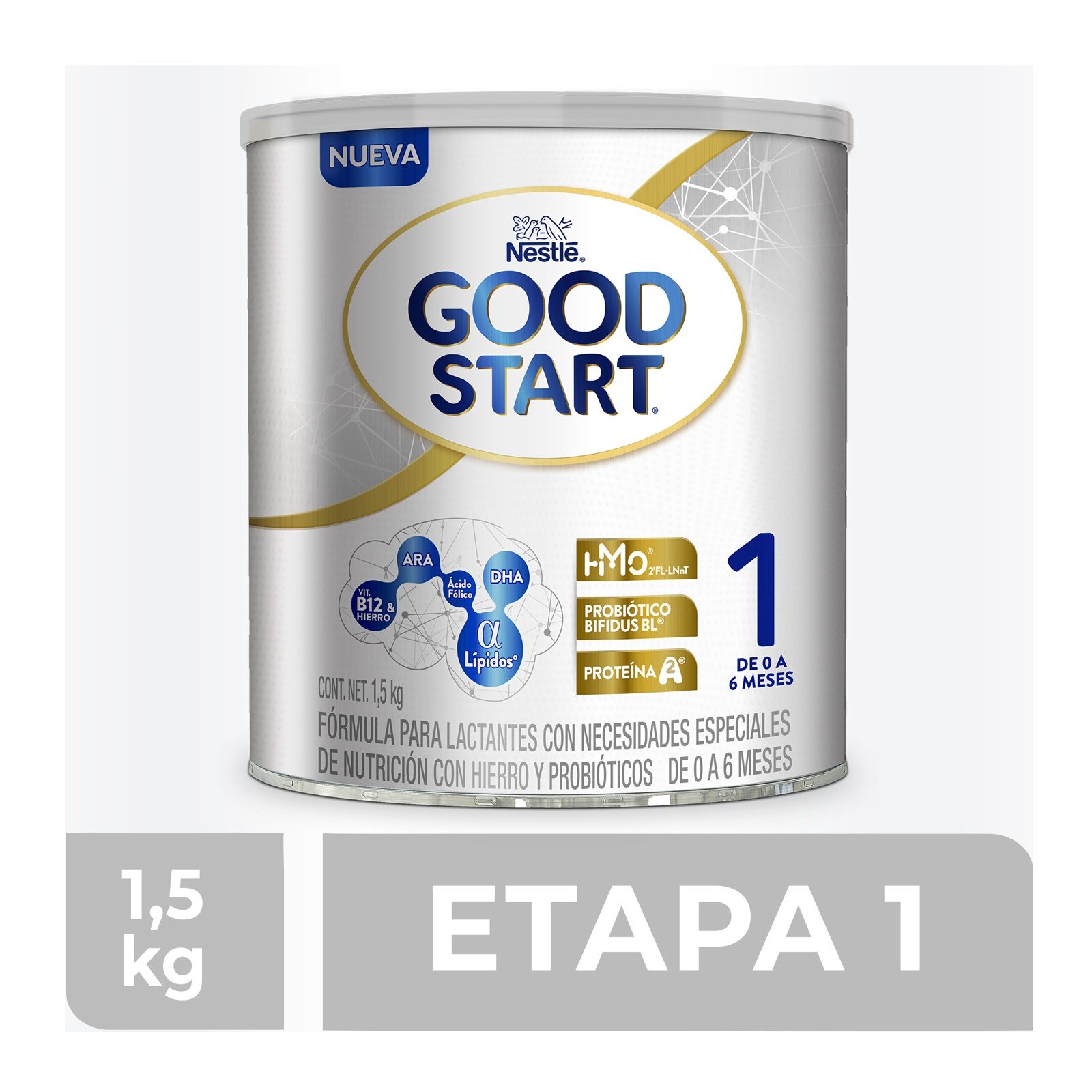 Good Start 1 Infant Formula 0 a 6 Months Can 1.5 kg | CMC Pharmacy Cabo Delivery in Cabo Good Start 1 Infant Formula 0 a 6 Months Can 1.5 kg