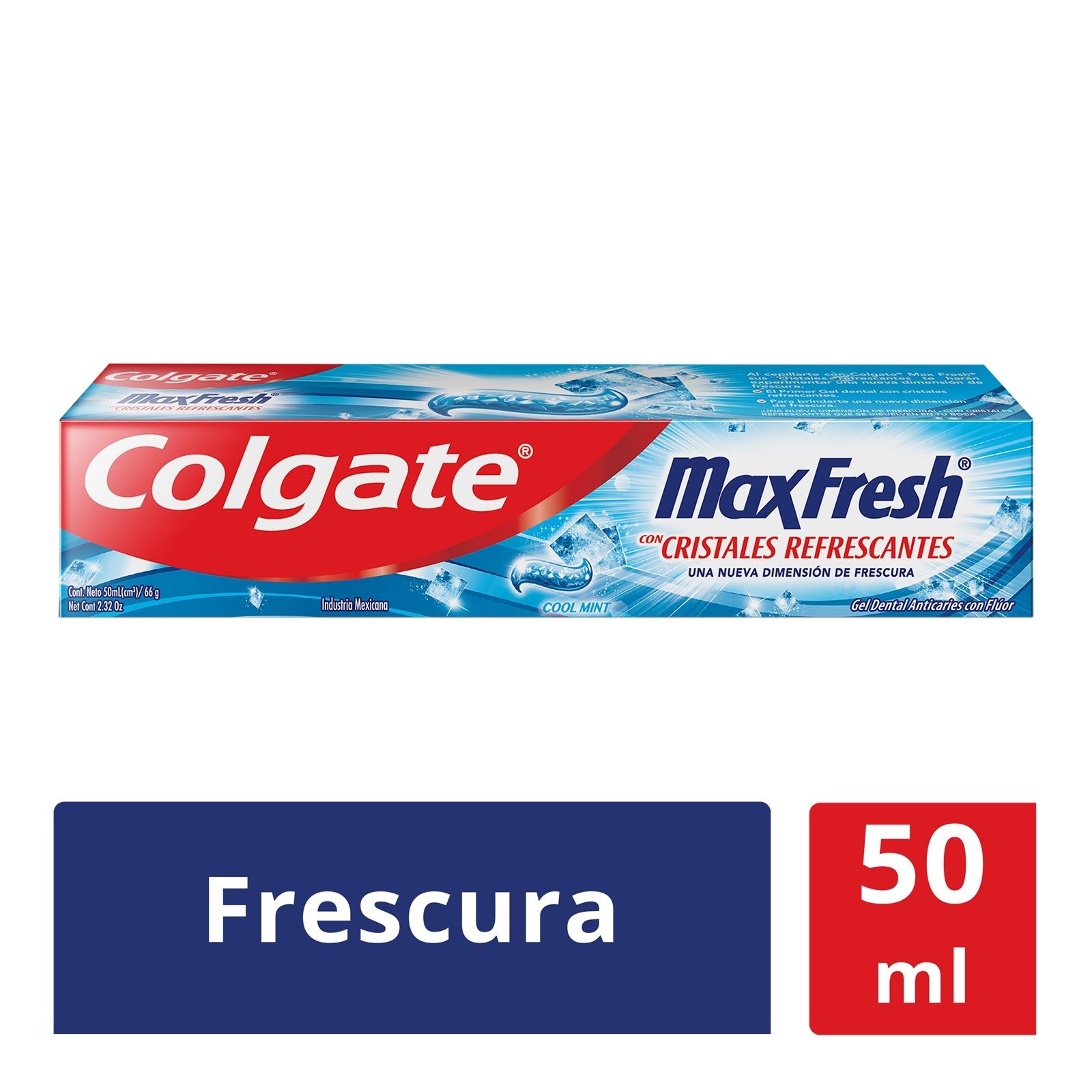 Toothpaste Colgate Max Fresh 50 ml Cool Mint | CMC Pharmacy Cabo Delivery in Cabo Toothpaste Colgate Max Fresh 50 ml Cool Mint