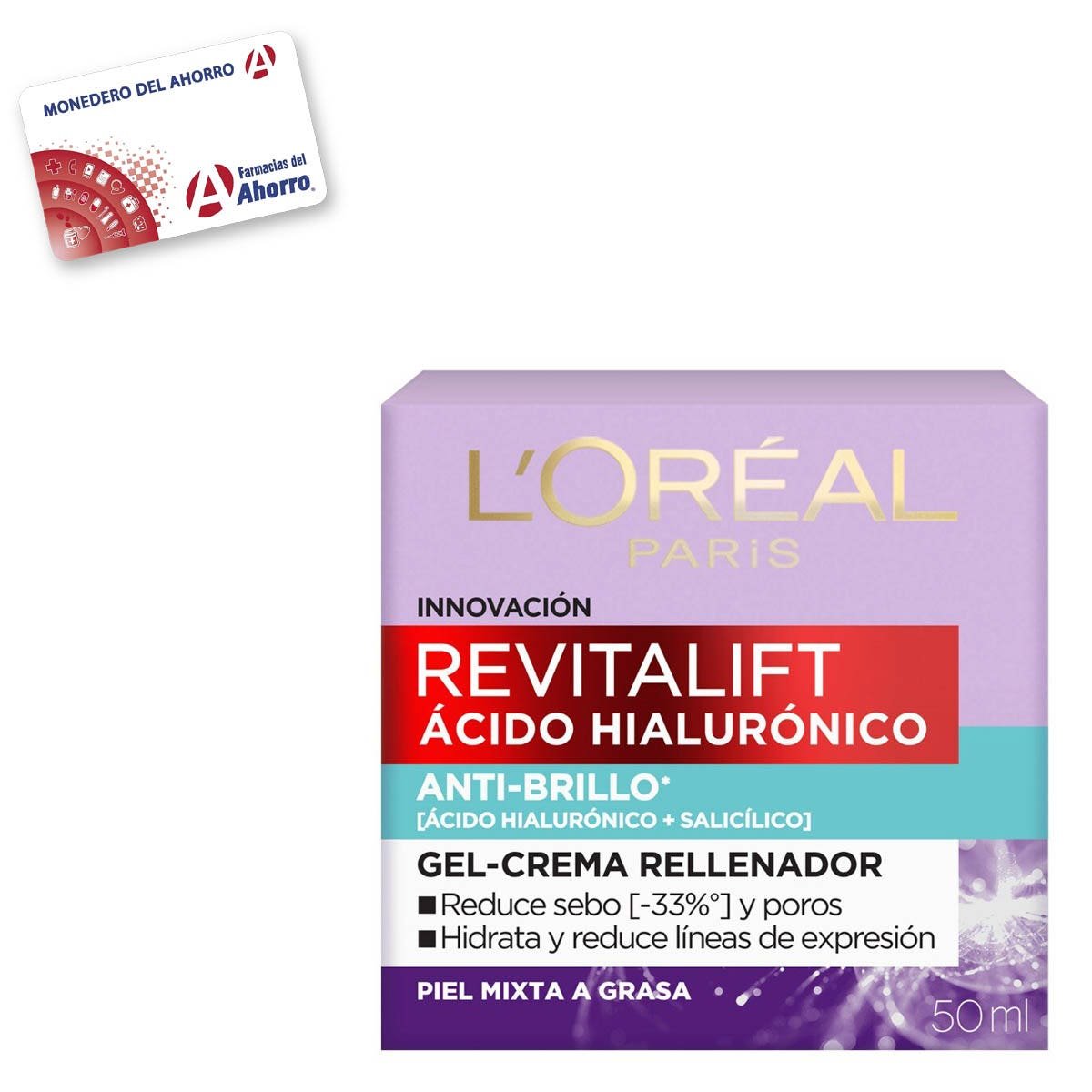 Loreal Revitalift Hyaluronic Acid Cream in Gel 50 ml | CMC Pharmacy Cabo Delivery in Cabo Loreal Revitalift Hyaluronic Acid Cream in Gel 50 ml